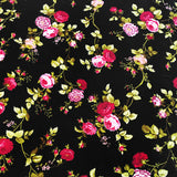 Poly-Cotton Vintage Floral Large Roses Print for Arts, Crafts, & Sewing