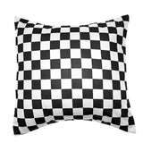 Cotton 1 Inch Checkerboard Print Decorative Throw Pillow/Sham Cushion Cover Black & White