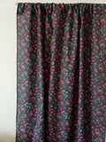 Cotton Curtain Fruits Print 58 Inch Wide Allover Cherries Black