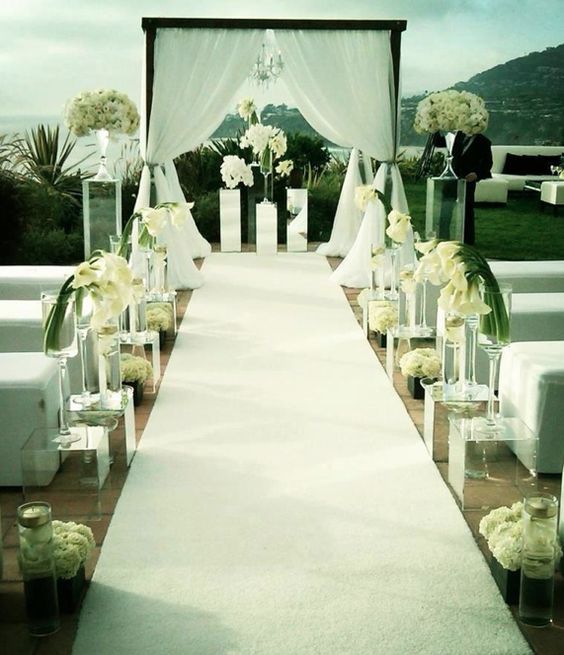 Felt Aisle Runner for Wedding Runway and VIP Events Solid White