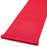 Felt Aisle Runner for Wedding Runway and VIP Events Solid Red