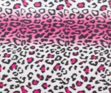 lovemyfabric 36"X58" Supper Soft Leopard Stripes Print Fleece Light Weight Blanket Couch/Sofa/Travel Throw-Hot Pink - Love My Fabric