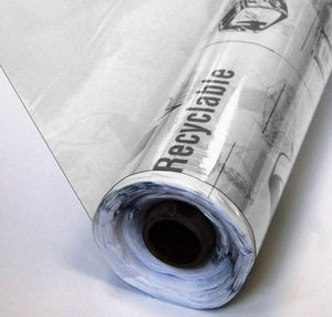 25 Yard Roll of Super Clear All Purpose Recyclable Vinyl - 4 Gauge 25 Yards x 54 Inches