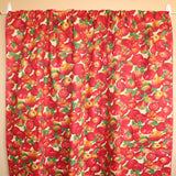 Cotton Curtain Fruits Print 58 Inch Wide Allover Apples Beige