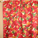 Cotton Curtain Fruits Print 58 Inch Wide Allover Apples Beige