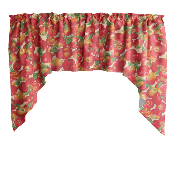 Swag Valance Cotton Print Apples Allover 58