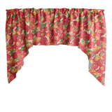 Swag Valance Cotton Print Apples Allover 58" Wide / 36" Tall