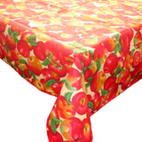 Cotton Tablecloth Fruits Print Apples Allover Beige