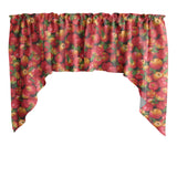 Swag Valance Cotton Print Apples Allover 58" Wide / 36" Tall