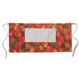 Cotton Apron - Apples Allover Print - Kitchen BBQ Restaurant Cooking Painters Artists - Full Apron or Waist Apron
