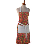 Cotton Apron - Apples Allover Print - Kitchen BBQ Restaurant Cooking Painters Artists - Full Apron or Waist Apron