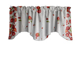 Scalloped Valance Cotton Apples and Cherries Border Print 58" Wide / 20" Tall