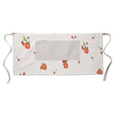 Cotton Apron - Apples and Cherries Print - Kitchen BBQ Restaurant Cooking Painters Artists - Full Apron or Waist Apron