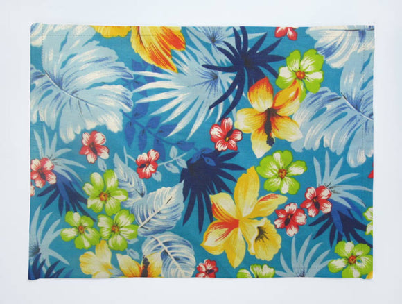Hawaiian Tropical Print Cotton Dinner Table Placemats Holiday Home Decoration 13