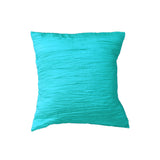 Crushed Taffeta Decorative Throw Pillow/Sham Cushion Cover Aqua