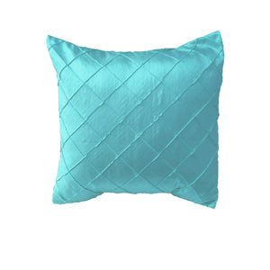Pintuck Taffeta Decorative Throw Pillow/Sham Cushion Cover Aqua
