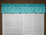 Crinkle Taffeta Window Valance 52" Wide - Aqua