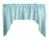 Shiny Satin Solid Swag Window Valance 72" Wide / 36" Tall