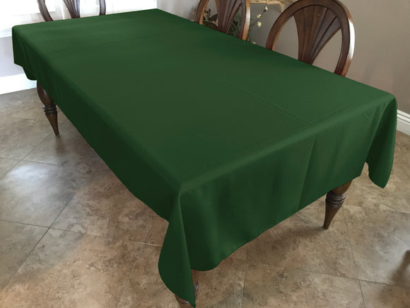 Polyester Poplin Gaberdine Durable Tablecloth Solid Army Green