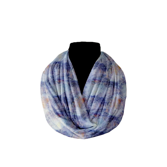 Cotton Infinity Scarf Psychedelic Abstract Artistic Prints