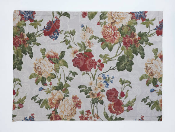 Vintage Floral Large Roses Print Cotton Dinner Table Placemats Holiday Home Decoration 13