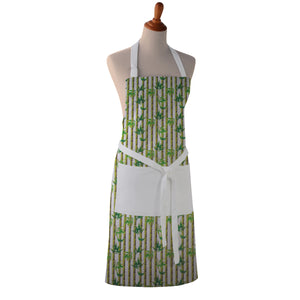 Cotton Apron - Bamboo - Kitchen BBQ Restaurant Cooking Painters Artists Kids - Full Apron or Waist Apron