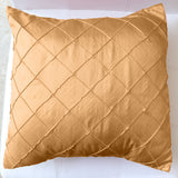 Pintuck Taffeta Decorative Throw Pillow/Sham Cushion Cover Champagne
