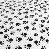 Poly-Cotton Animal Paw Prints Fabric 58" Wide by 180"(5-Yards) for Arts, Crafts, & Sewing