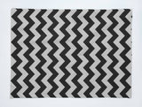 Chevron Print Cotton Dinner Table Placemats Holiday Home Decoration 13" x 19" (Pack of 4)