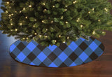 Buffalo Checkered Tree Skirt Christmas Decoration 58" Round Large Skirt