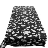 Cotton Tablecloth Animal Print Cow Spots White on Black