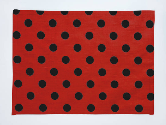 Polka Dots Print Cotton Dinner Table Placemats Holiday Home Decoration 13