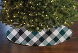 Buffalo Checkered Tree Skirt Christmas Decoration 58" Round Large Skirt