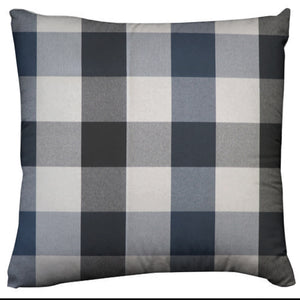 Buffalo Checkered Decorative Throw Pillow/Sham Cushion Cover Black Navy and White