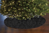 Velvet Embossed Damask Holiday Tree Skirt Christmas Decoration 56" Round Large Skirt