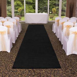 Felt Aisle Runner for Wedding Runway and VIP Events Solid Black