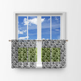 Floral Lace Café Tier Curtains Window Treatment Kitchen Home Décor