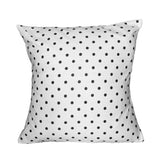 Cotton Small Polka Dots Decorative Throw Pillow/Sham Cushion Cover Black on White