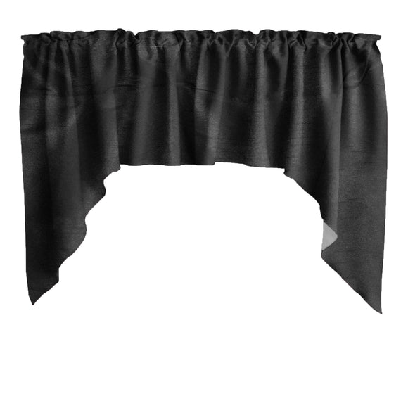 Faux Silk Solid Dupioni Swag Window Valance 72