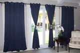 Blackout Curtain Panel 52 Inch Wide Navy