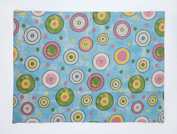 Colorful Circles Print Cotton Dinner Table Placemats Holiday Home Decoration 13
