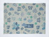 Quilted Butterflies Flowers and Hearts Print Cotton Dinner Table Placemats Holiday Home Decoration 13" x 19" (Pack of 4)