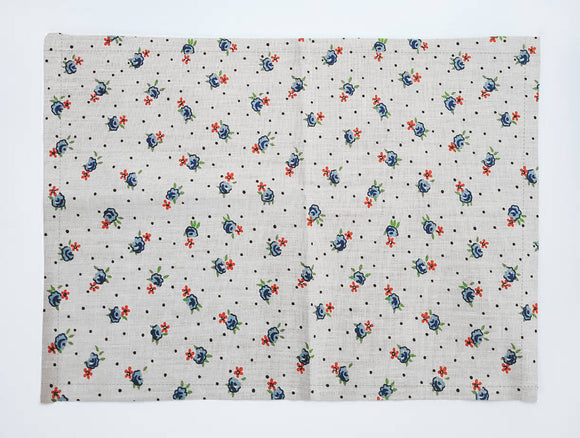 Tiny Flower Dots Print Cotton Dinner Table Placemats Holiday Home Decoration 13