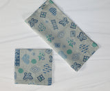 Cotton Quilting Pattern Floral Hearts and Butterflies Napkins 18"X18"