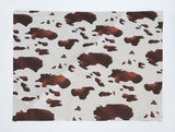 Cow Print Cotton Dinner Table Placemats Holiday Home Decoration 13" x 19" (Pack of 4)