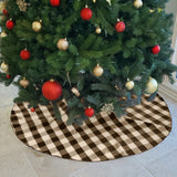 Buffalo Checkered Tree Skirt Christmas Decoration 58" Round Large Skirt