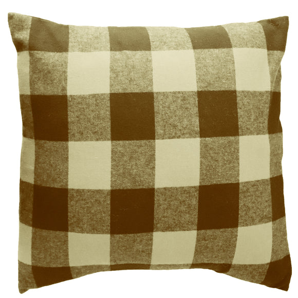 Buffalo Checkered Decorative Throw Pillow/Sham Cushion Cover Brown Cream