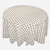 Cotton Polka Dots Round Tablecloth for Wedding/Bridal Shower, Birthdays, Special Events