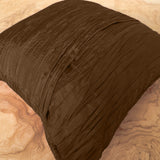 Crushed Taffeta Decorative Throw Pillow/Sham Cushion Cover Brown