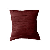 Crushed Taffeta Decorative Throw Pillow/Sham Cushion Cover Burgundy